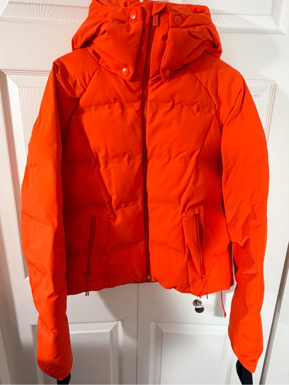 Halfdays Georgie Puffer Ski Jacket Spritz Orange Womens Medium